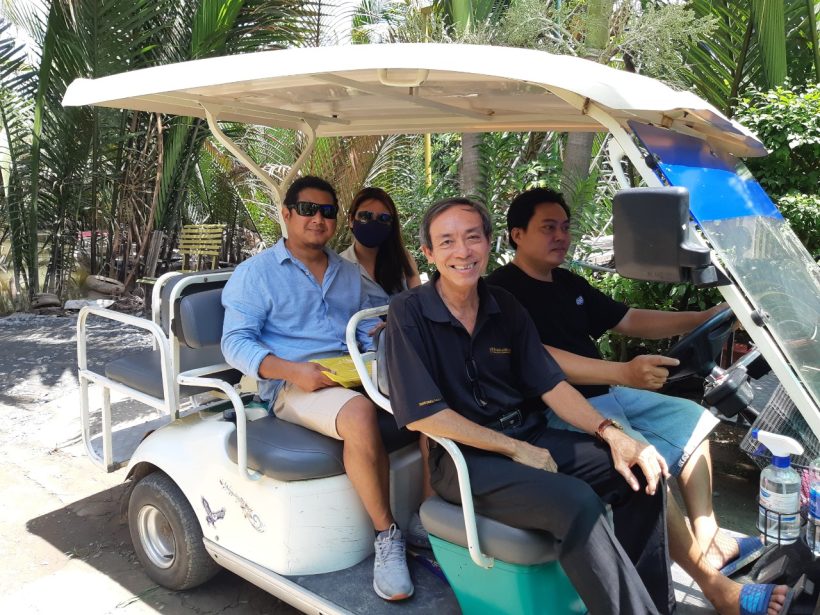 Electric car at Mekong Delta