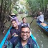 Exciting experience in the boat in Mekong Delta