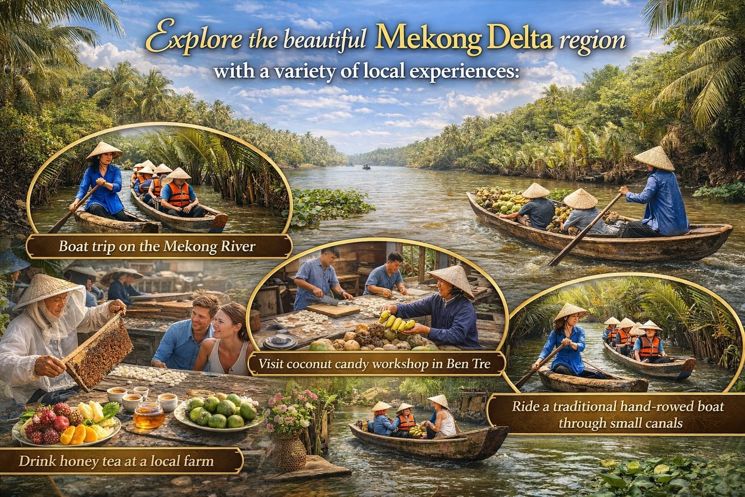 Mekong Delta Shore Excursion – My Tho & Ben Tre from Hiep Phuoc Port