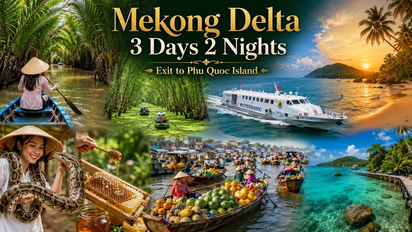 Private Mekong Delta 3 Days 2 Nights – Exit to Phu Quoc