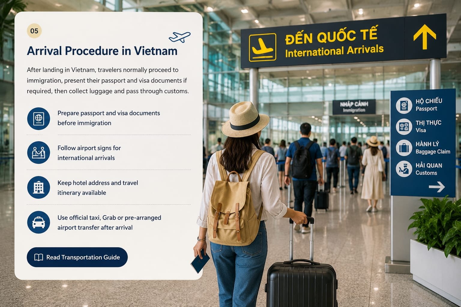 Vietnam Airport Arrival