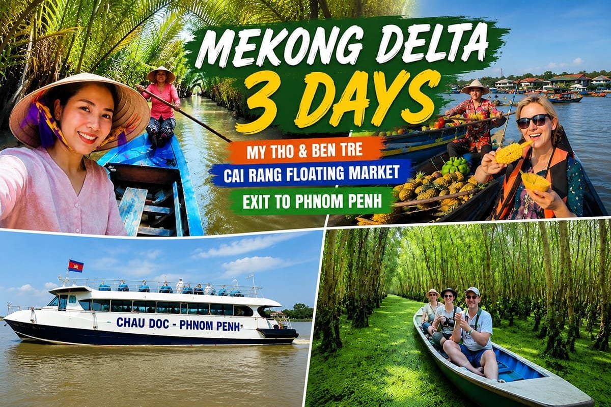 Private 3 Days Mekong Delta – My Tho, Ben Tre & Can Tho – Exit to Phnom Penh
